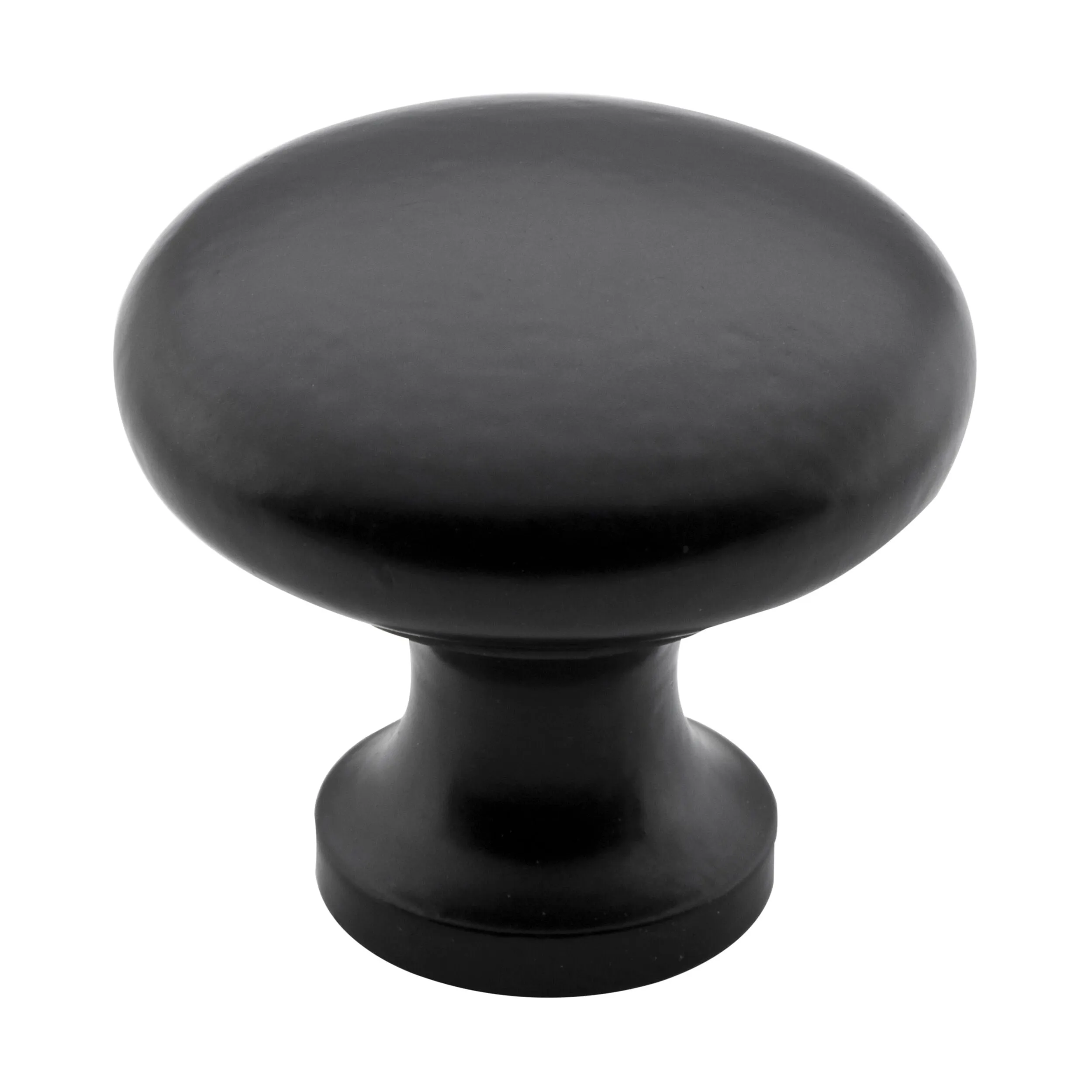 4082 Cupboard Knob Round Iron Matte Black D32xP30mm