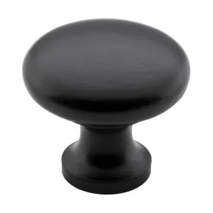 4082 Cupboard Knob Round Iron Matte Black D32xP30mm