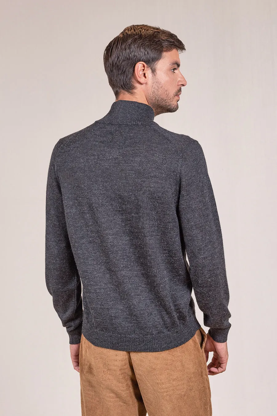 Albert Sweater Baby Alpaca Color Anthracite