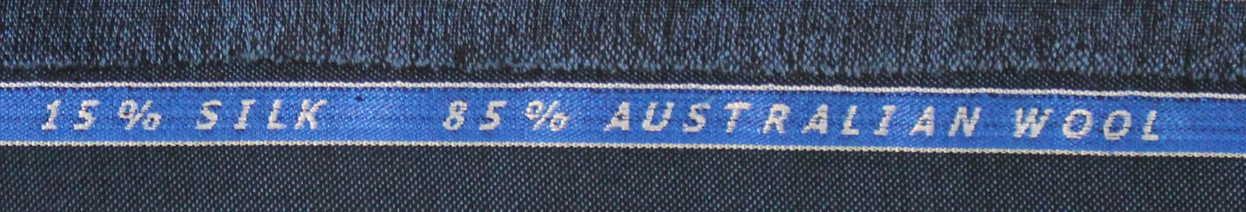 Australian wool and silk sharkskin suiting - sapphire