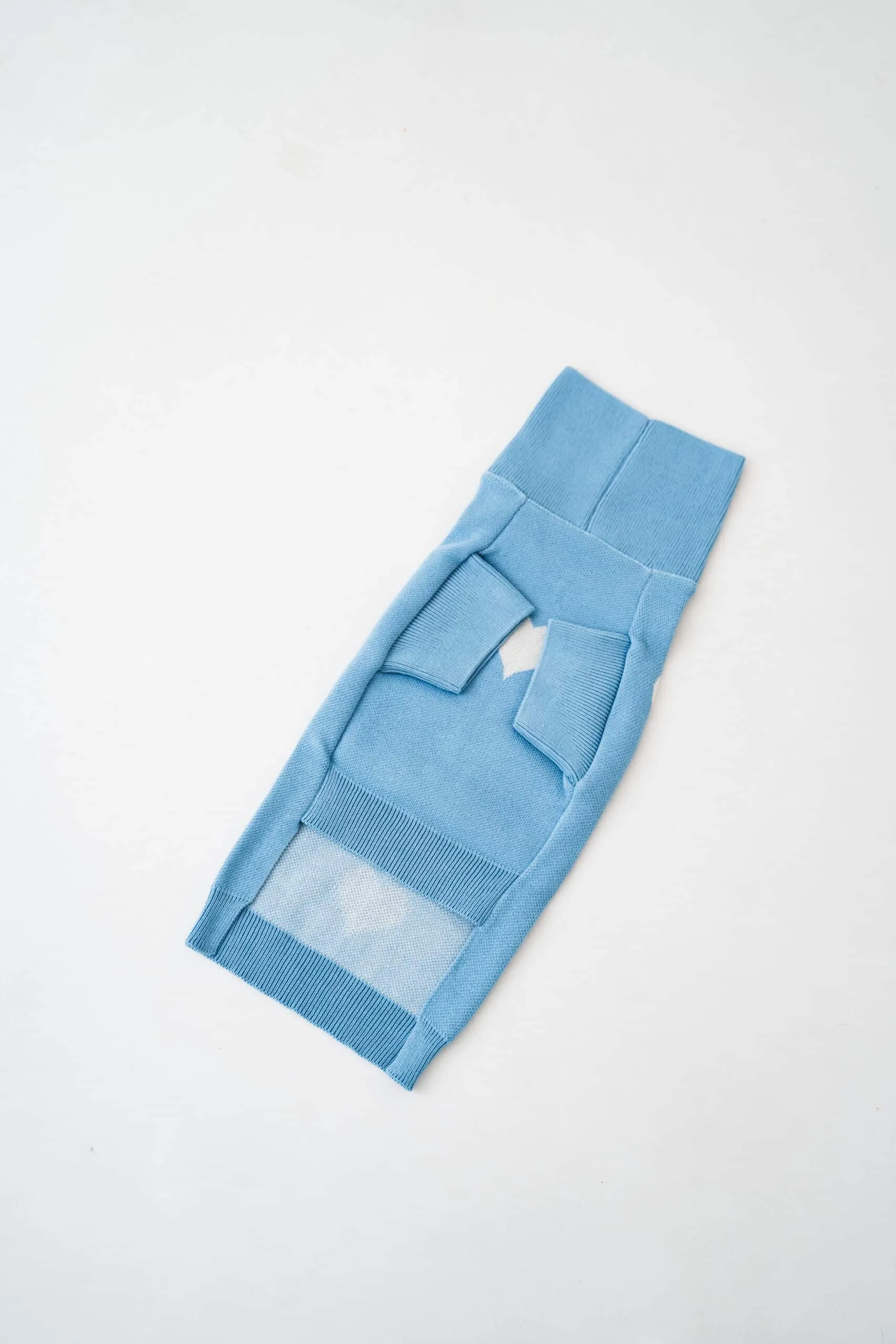 Blue Heart Dog Sweater