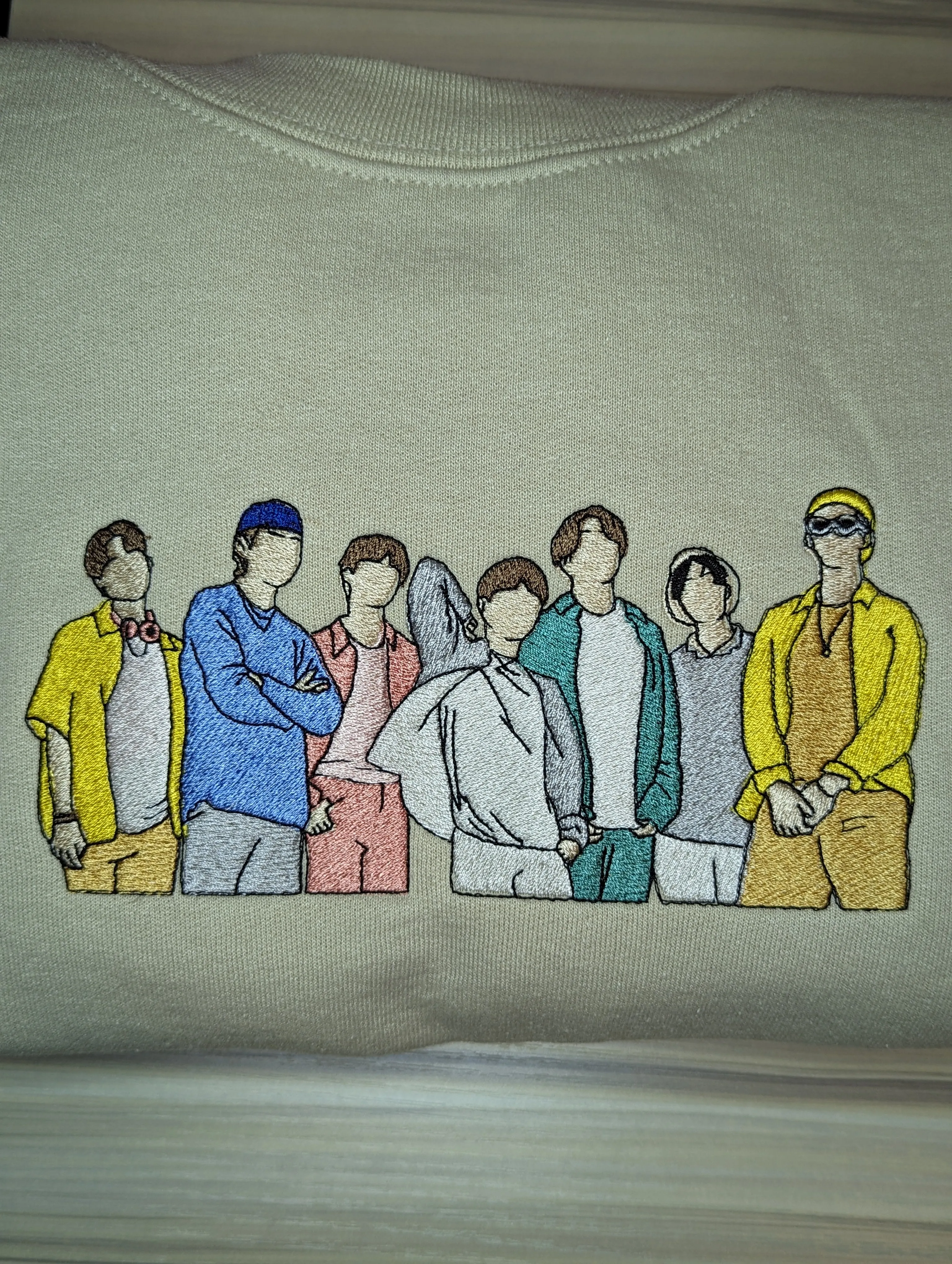 BTS BangTan Boys Embroidered Sweaters BTS Crewneck BTS Hoodie