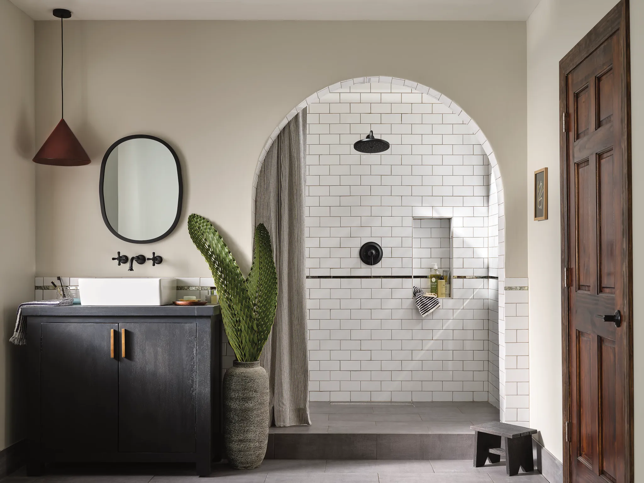 Colinet Chrome two-handle wall mount bathroom faucet