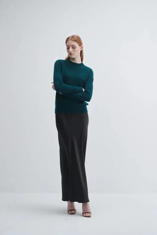 Crewneck Cashmere Sweater  Moose Green