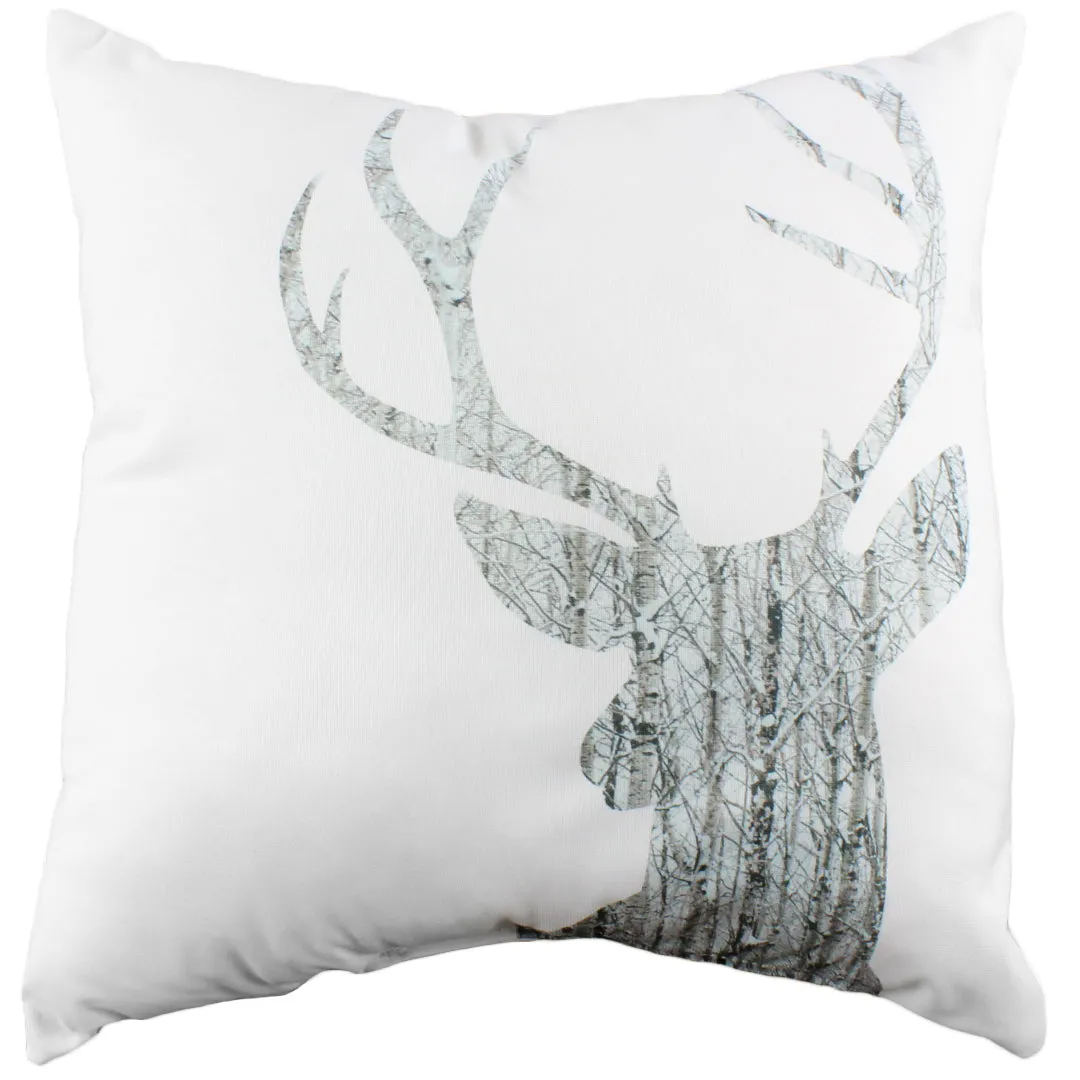 Deer Silhouette Double Sided Pillow - 2 Styles