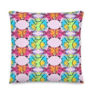 Delicate Feathers Patterned Pillow |  Elegant Home Interiors