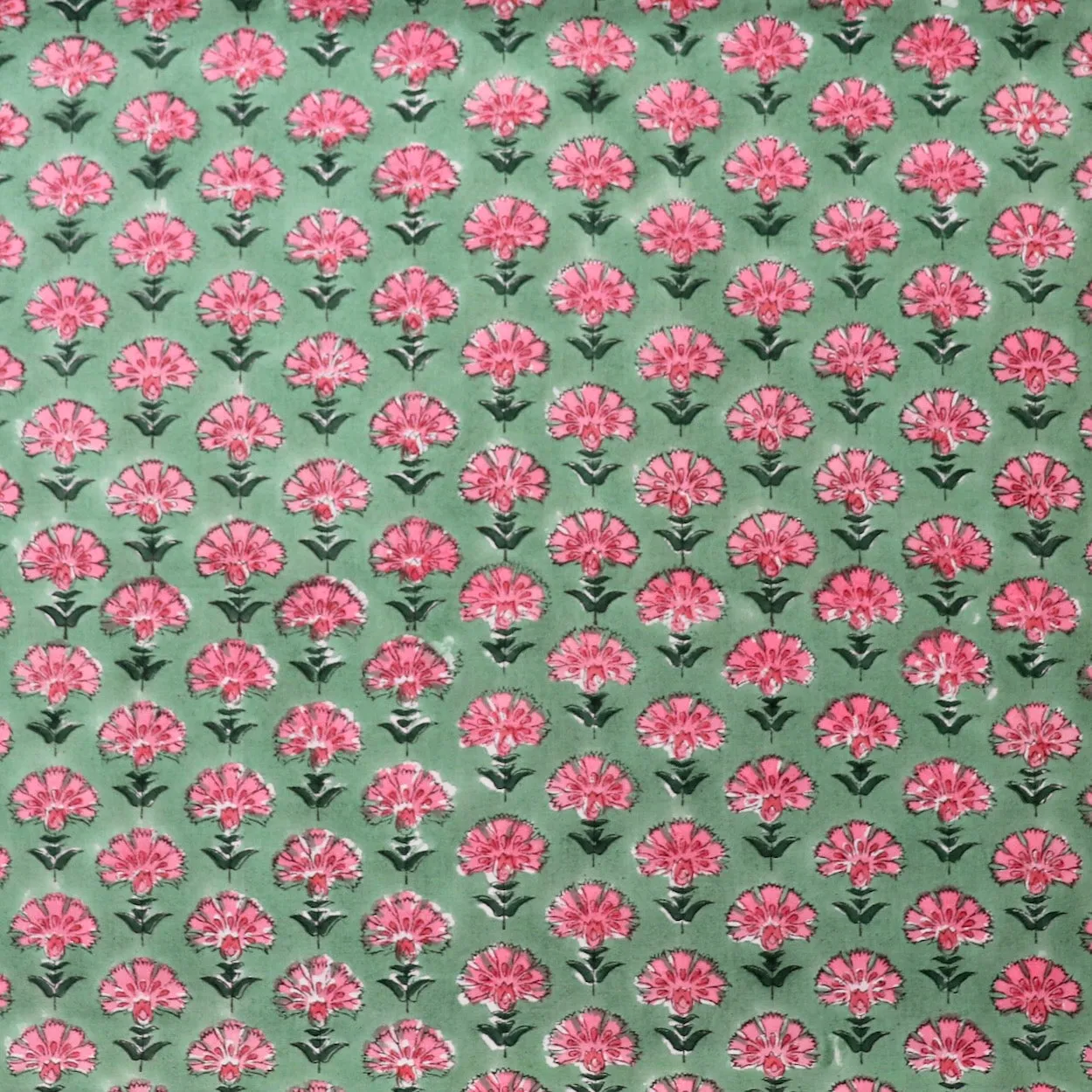 Dianthus Block Print Cotton