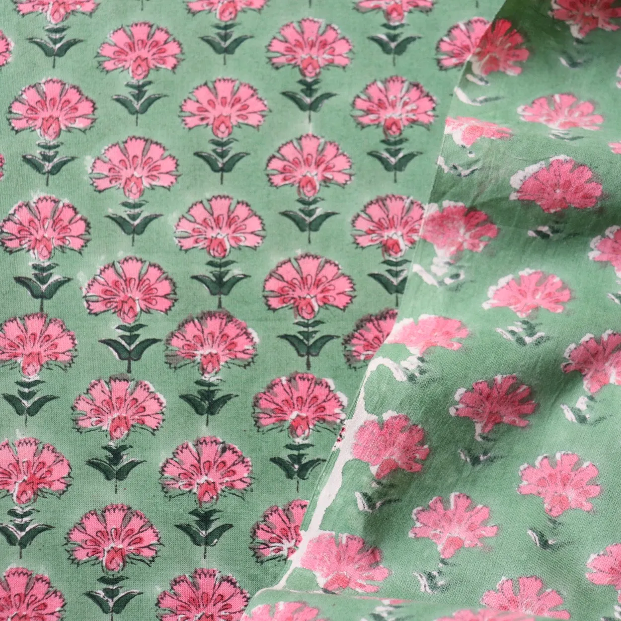 Dianthus Block Print Cotton