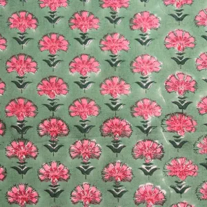 Dianthus Block Print Cotton