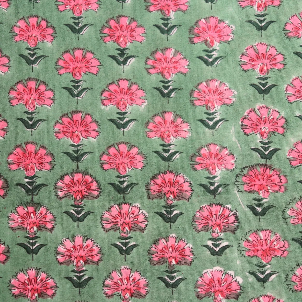Dianthus Block Print Cotton