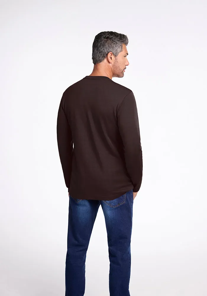 Easton Crew Neck Shirt • Final Sale Deals! - French Roast