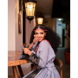 Elegant Handwoven Raya dress, Zuria, Habesha libs, Habesha kemis