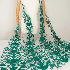 Embroidered Lace Design-3 Green