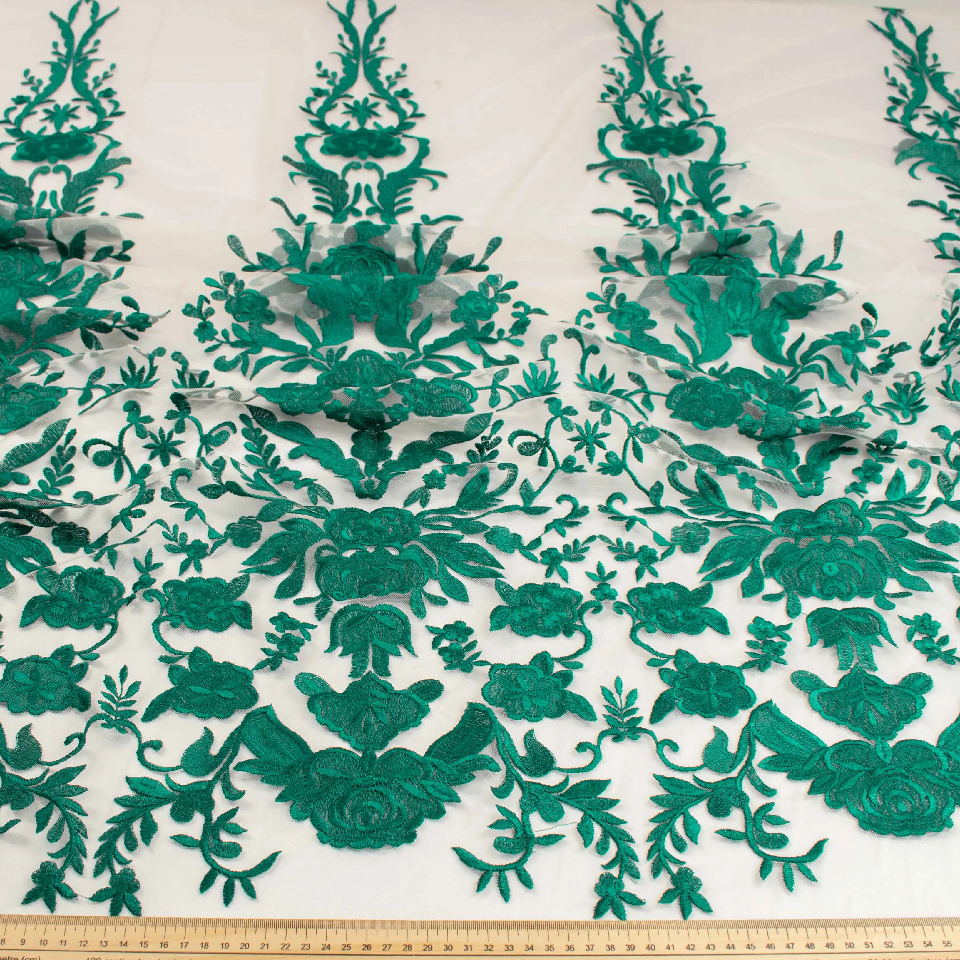 Embroidered Lace Design-3 Green