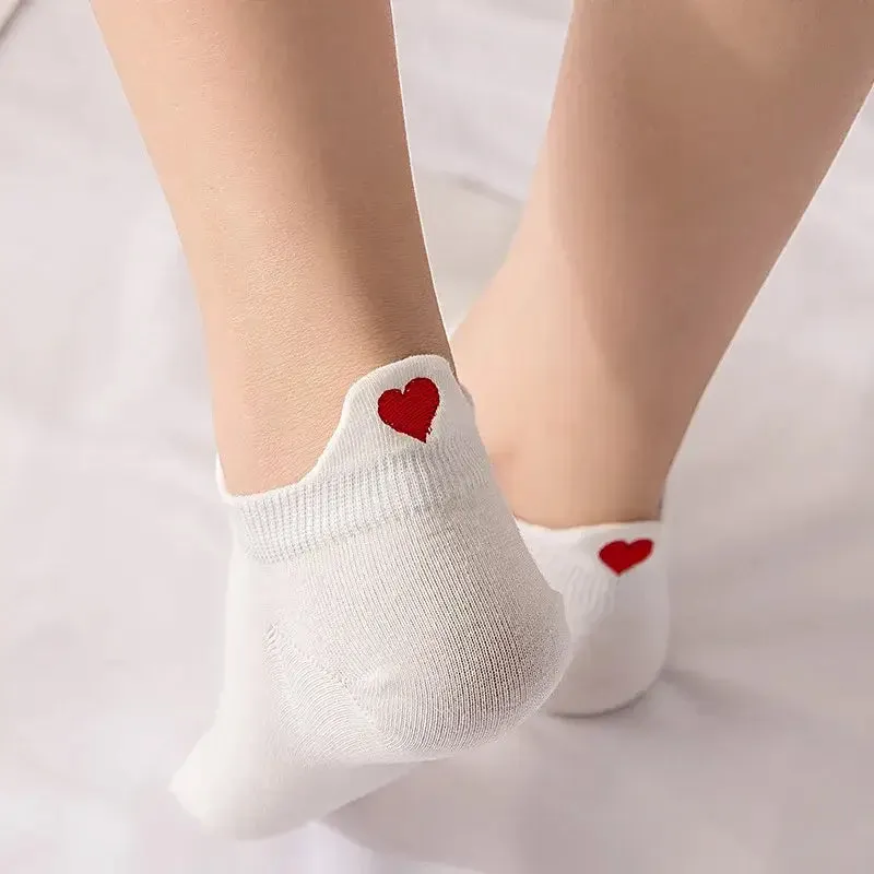 Embroidery Socks Breathable Absorbent Short Ankle Socks