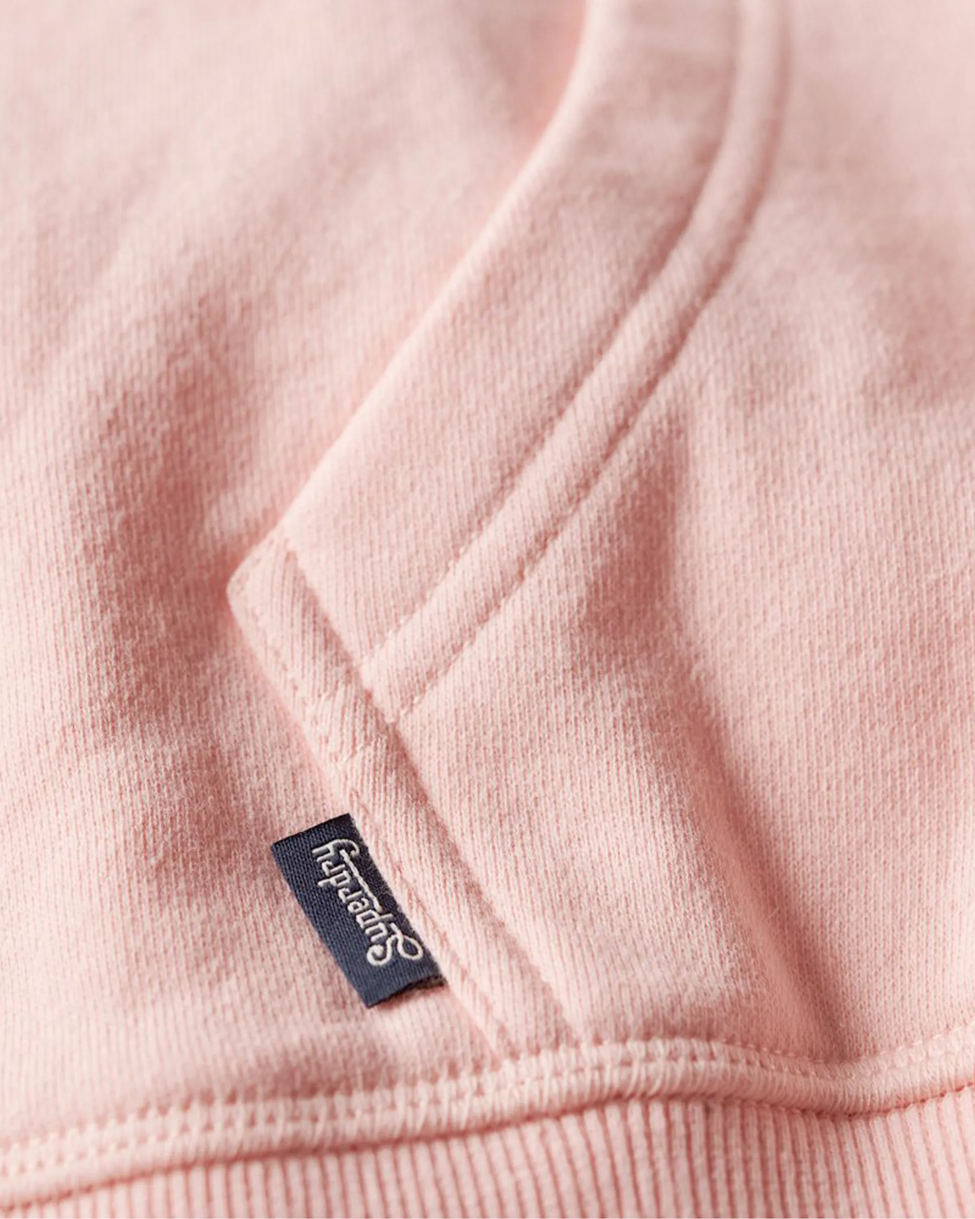 Essential Logo Zip Hoodie in Pale Rose Pink
