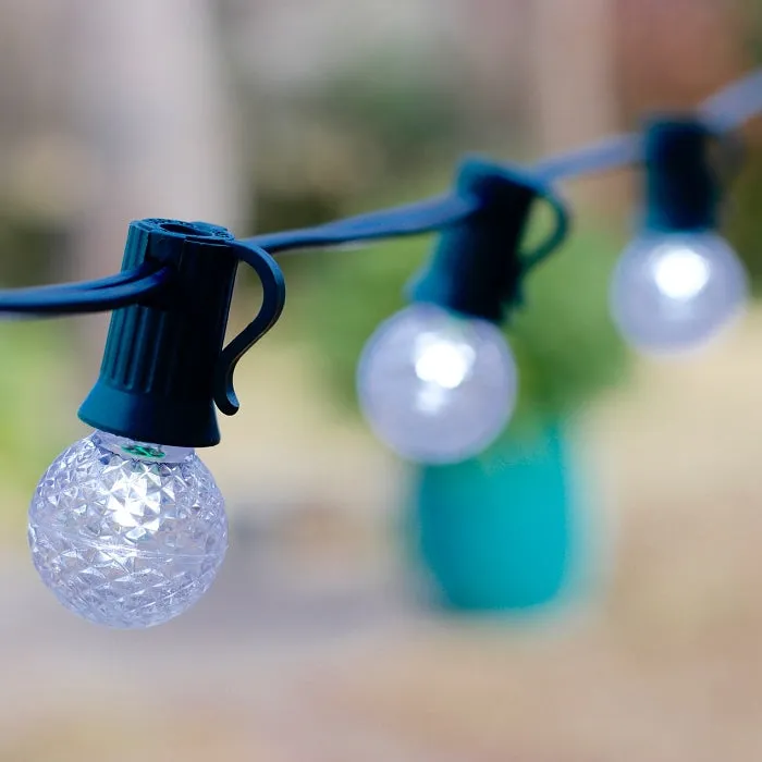 G30 Pure (Cool) White LED Bulbs E12 Bases (25 Pack)