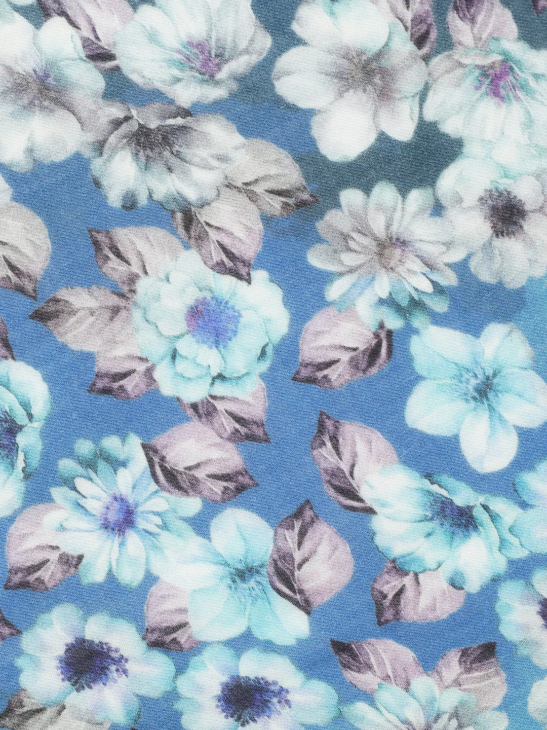 Gilded Whisper Floral Design Printed Stole