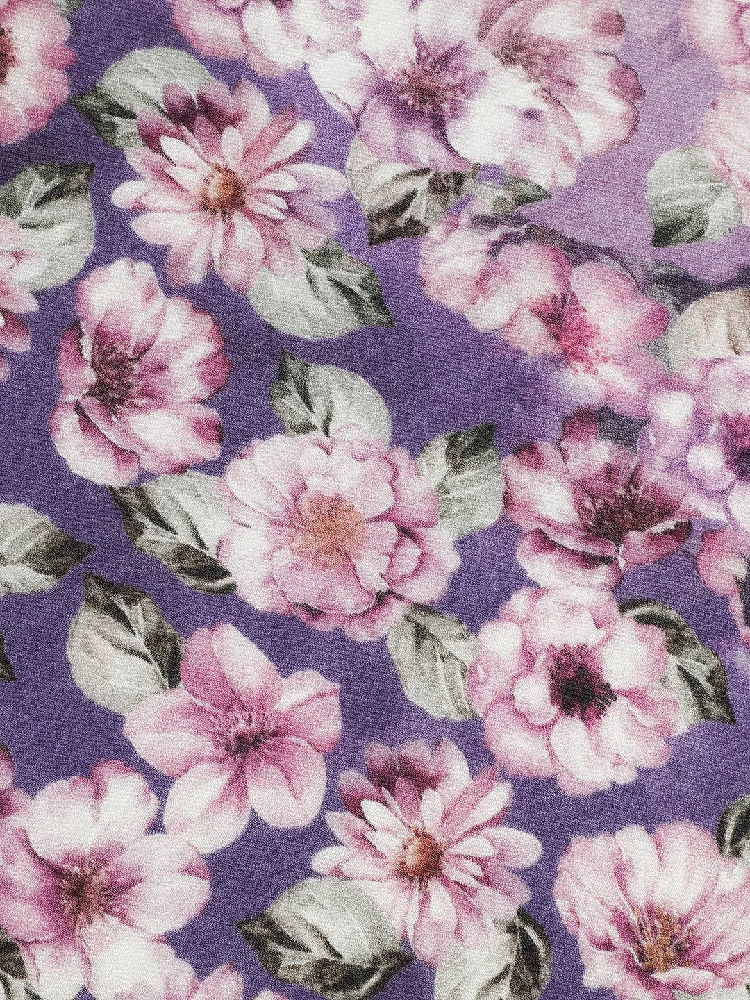 Gilded Whisper Floral Design Printed Stole