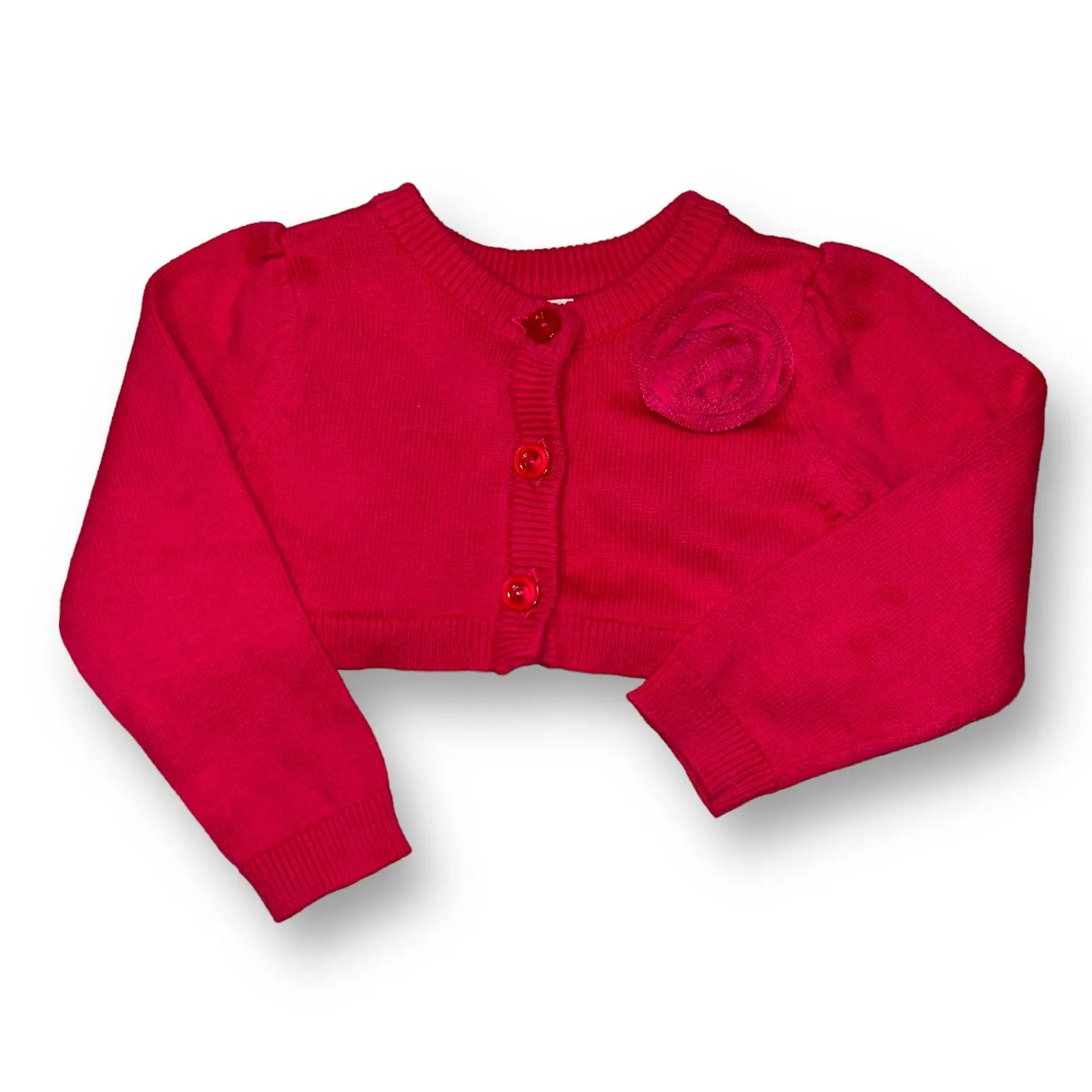Girls Old Navy Size 18-24 Months Pink Long Sleeve Cropped Sweater