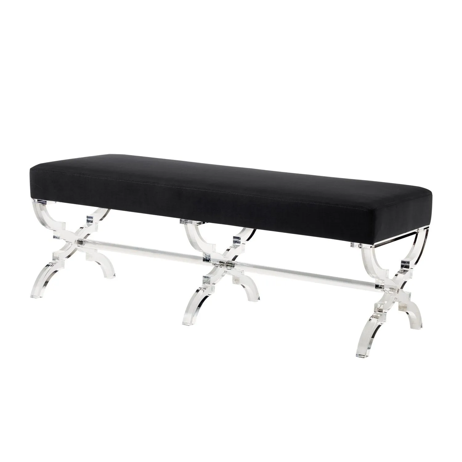Giselle Velvet X-Leg Bench