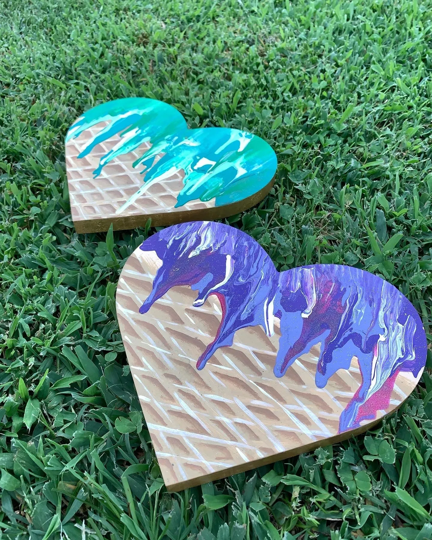 Green Wooden Psychedelic Ice Cream