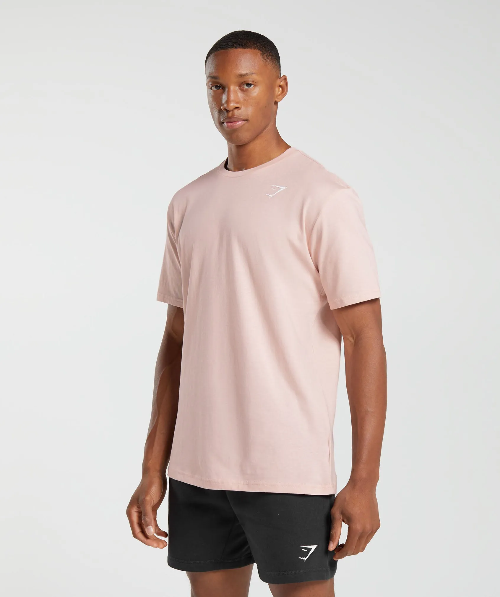 Gymshark Crest T-Shirt - Misty Pink