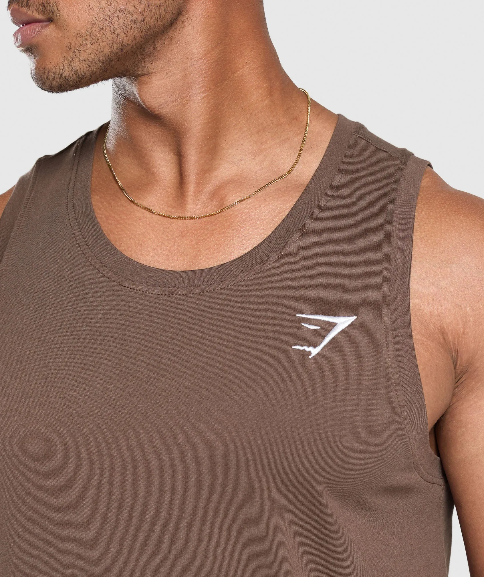 Gymshark Crest Tank - Walnut Brown