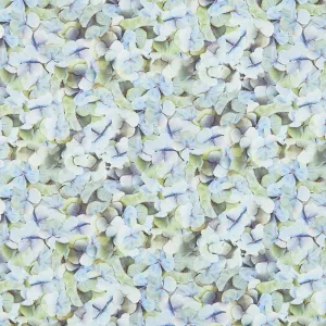 Harlow - Hydrangea Petals Blue Multi Digitally Printed Yardage
