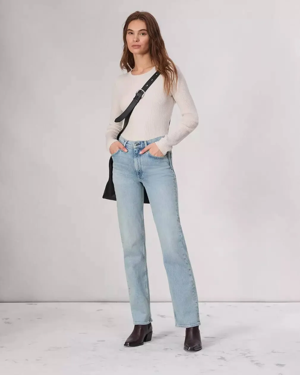 Harlow Mid Rise jean in Bloomfield wash