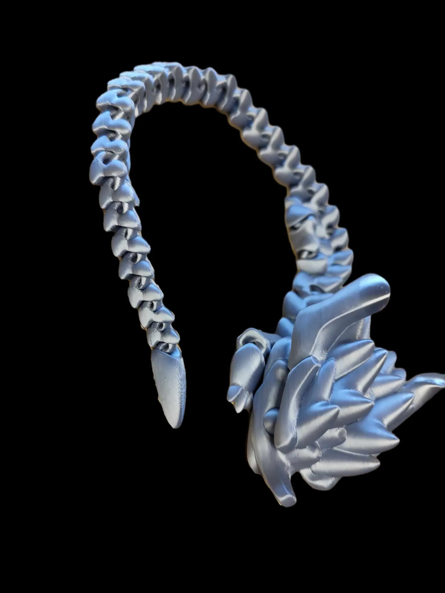 *Horned Dragon 3D Printed Figure, 35cm Detailed Collectible, Fantasy Decor for Kids & Adults, Unique Gift for Dragon Lovers