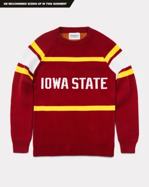 Iowa State Cyclones Stripes Cardinal Sweater
