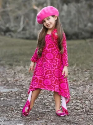 Just The Sweetest Medallion Print Sidetail Dress