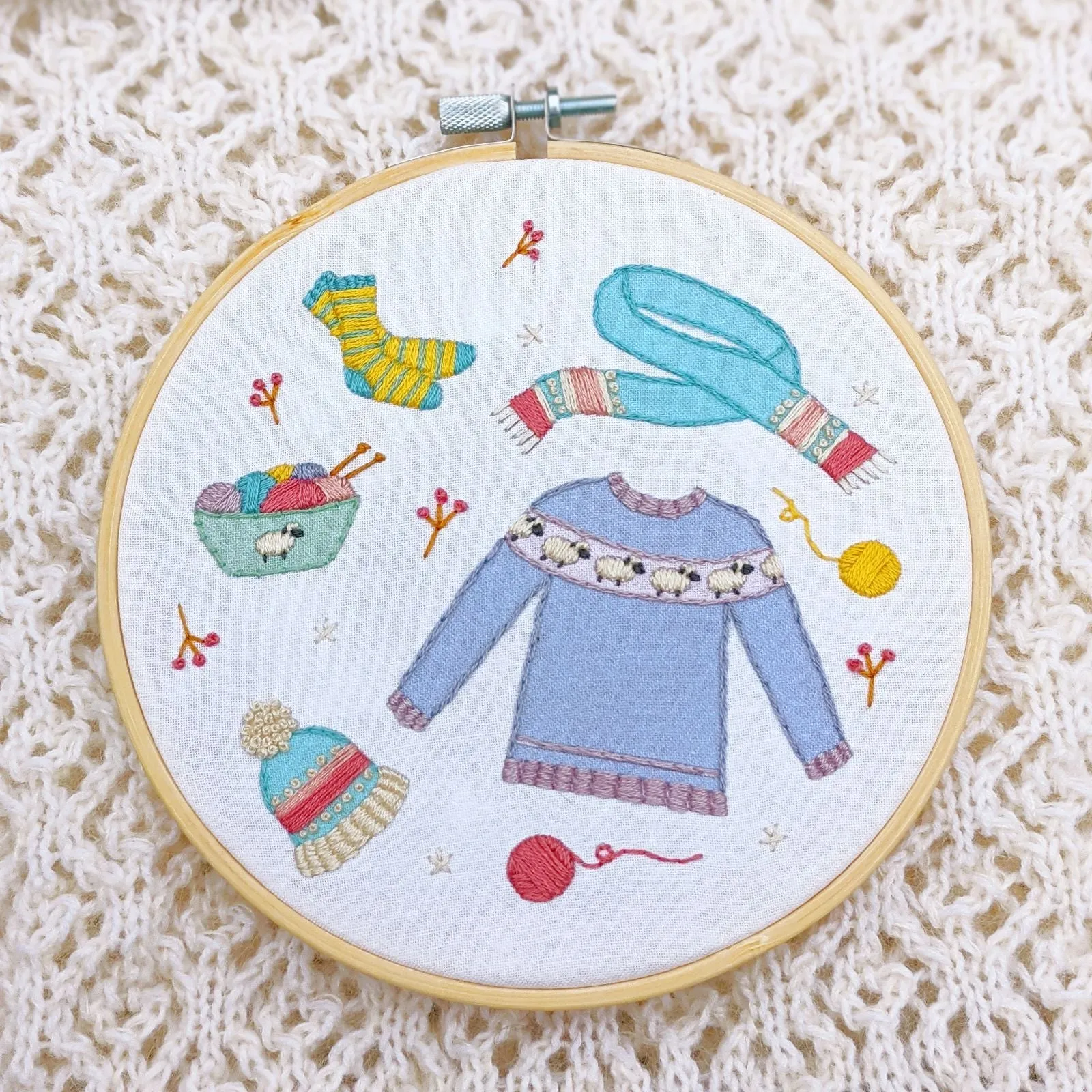 Knitted Bliss Stitching - Embroidery Kits
