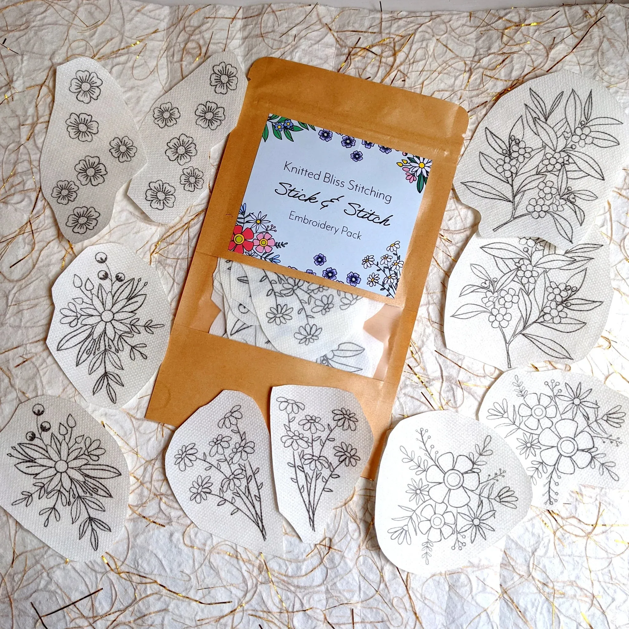 Knitted Bliss Stitching - Embroidery Kits