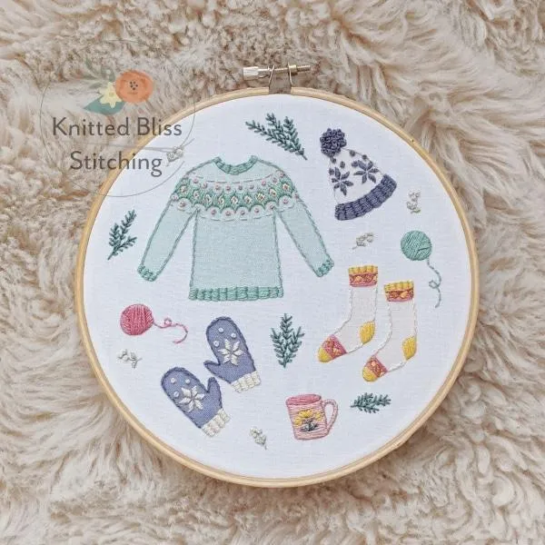 Knitted Bliss Stitching - Embroidery Kits