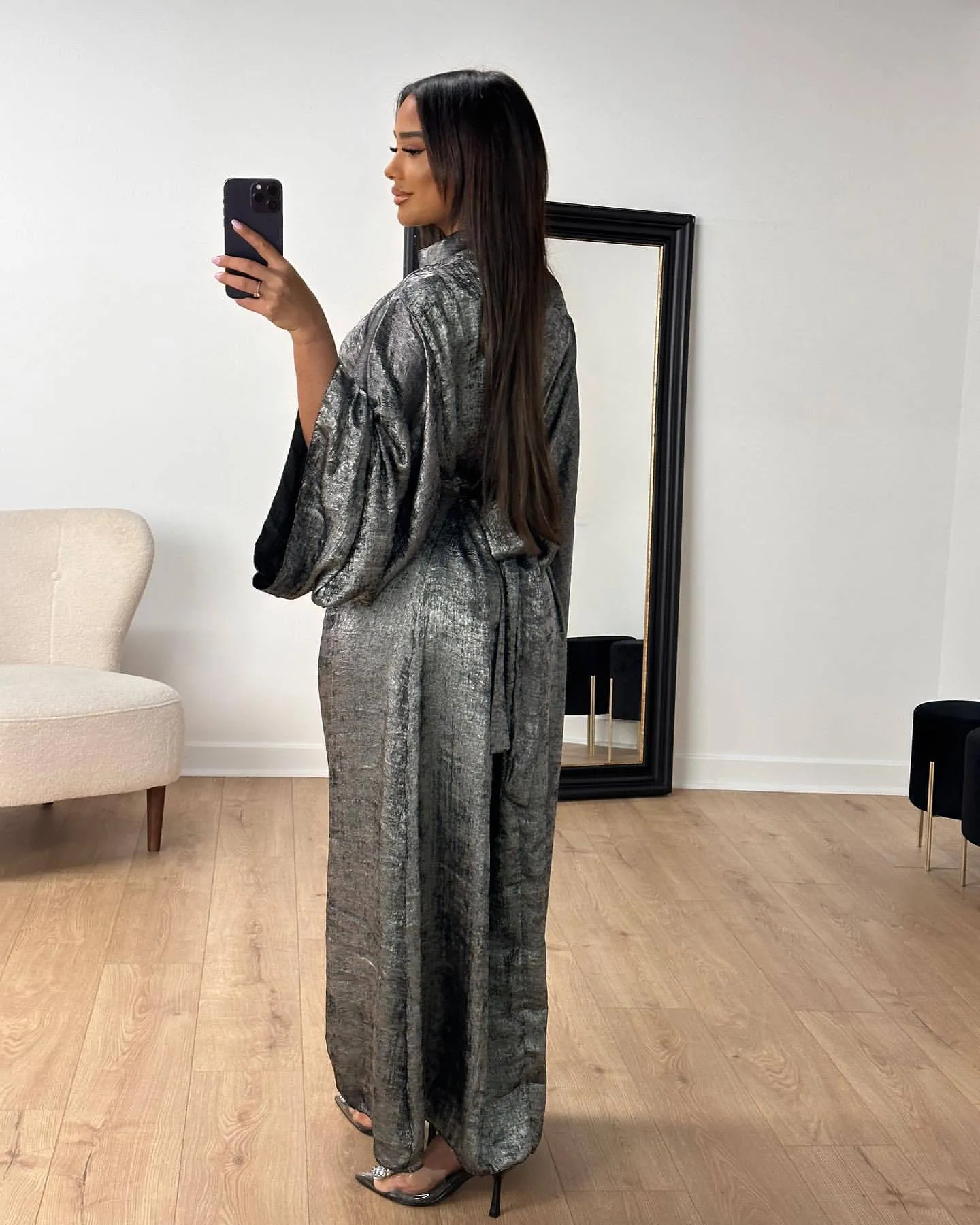 LR777 Fashion stitching Dubai Turkish elegant dress