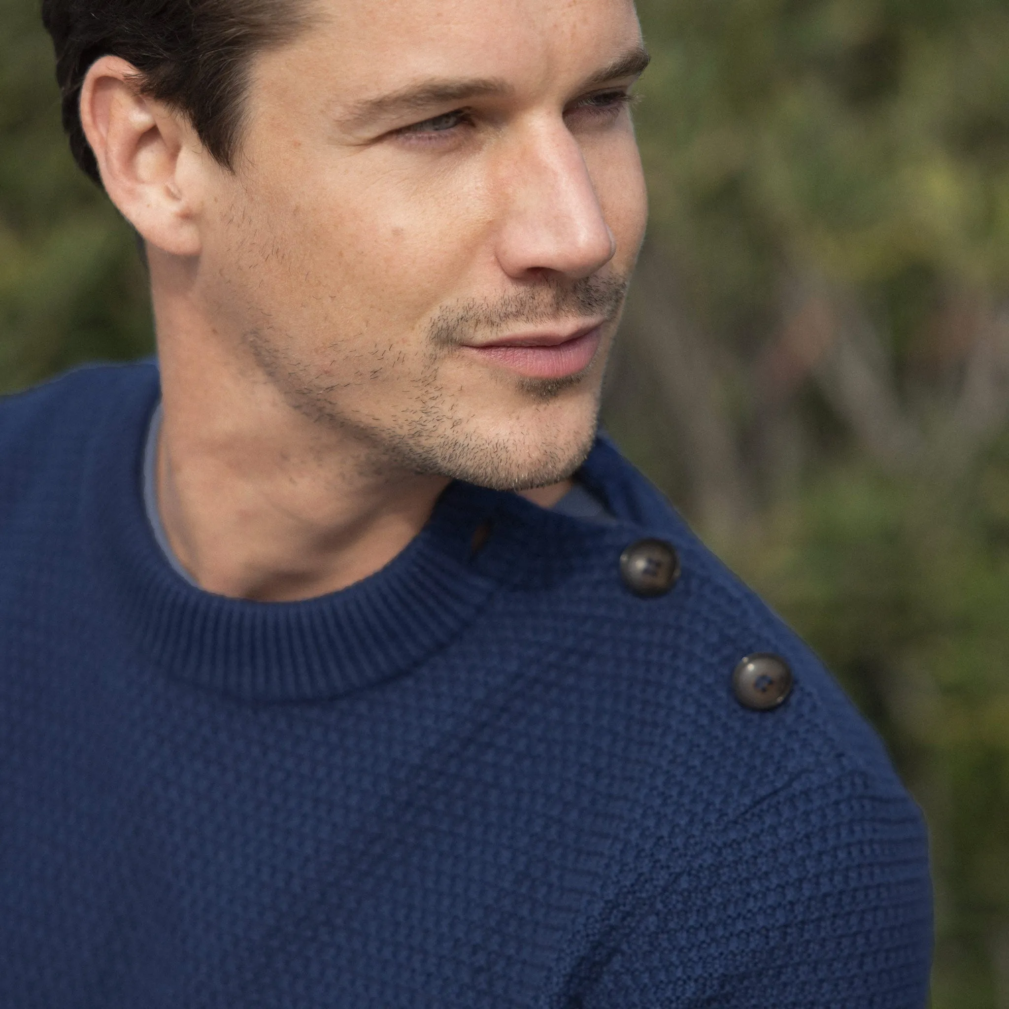 Lucio Cotton Sweatshirt | Navy