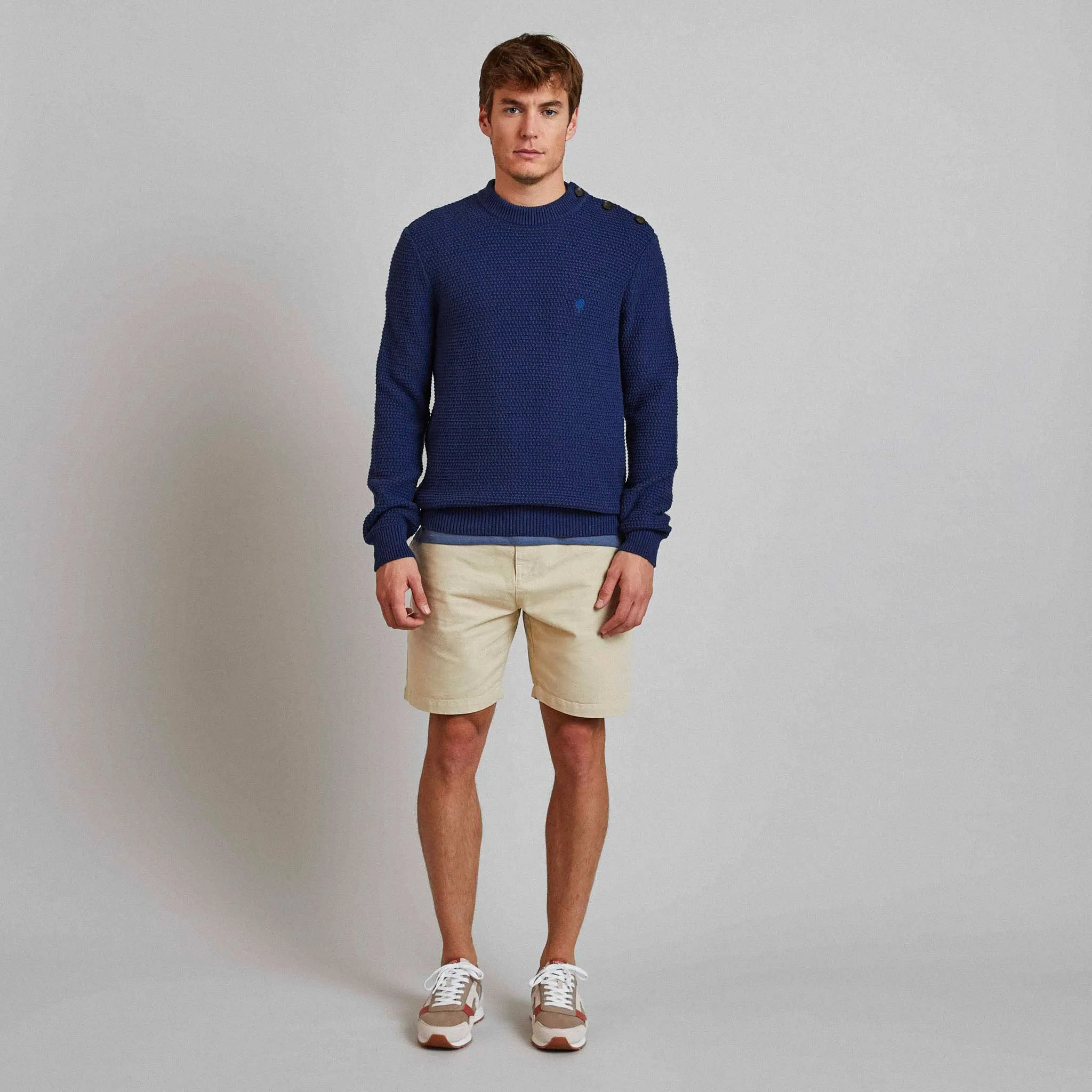 Lucio Cotton Sweatshirt | Navy