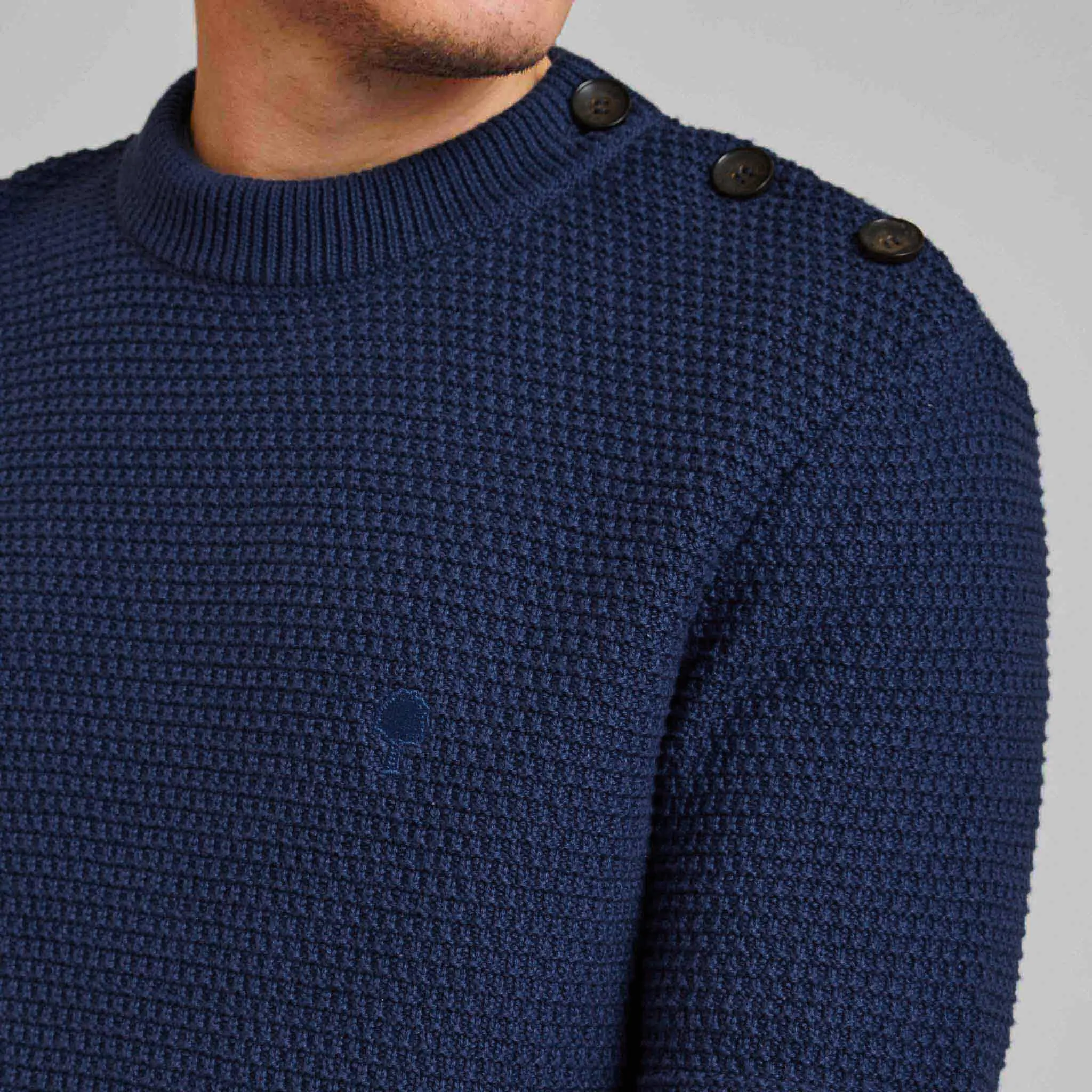 Lucio Cotton Sweatshirt | Navy