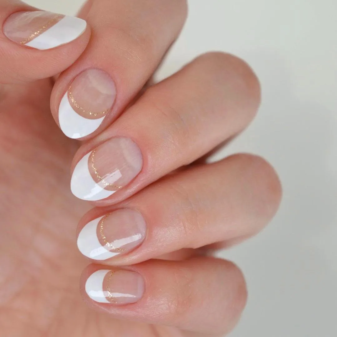 Lust | French Tip Nail Polish Wraps