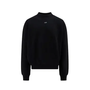OFF-WHITE Off Stamp Skate Crewneck in Black