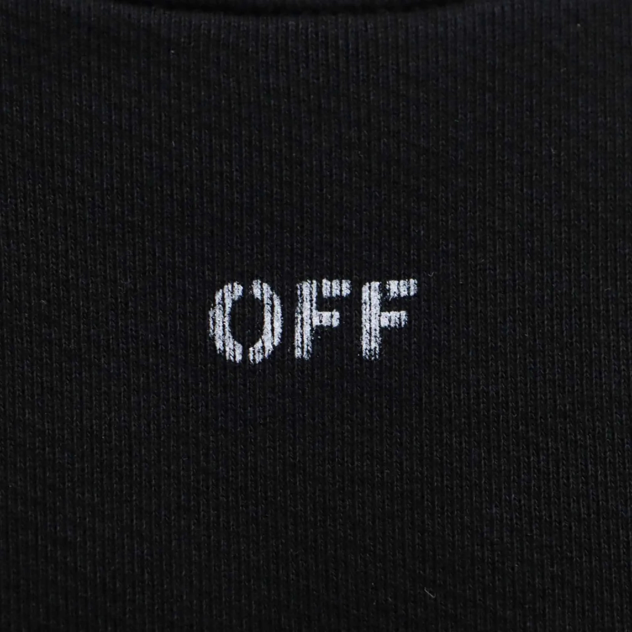 OFF-WHITE Off Stamp Skate Crewneck in Black