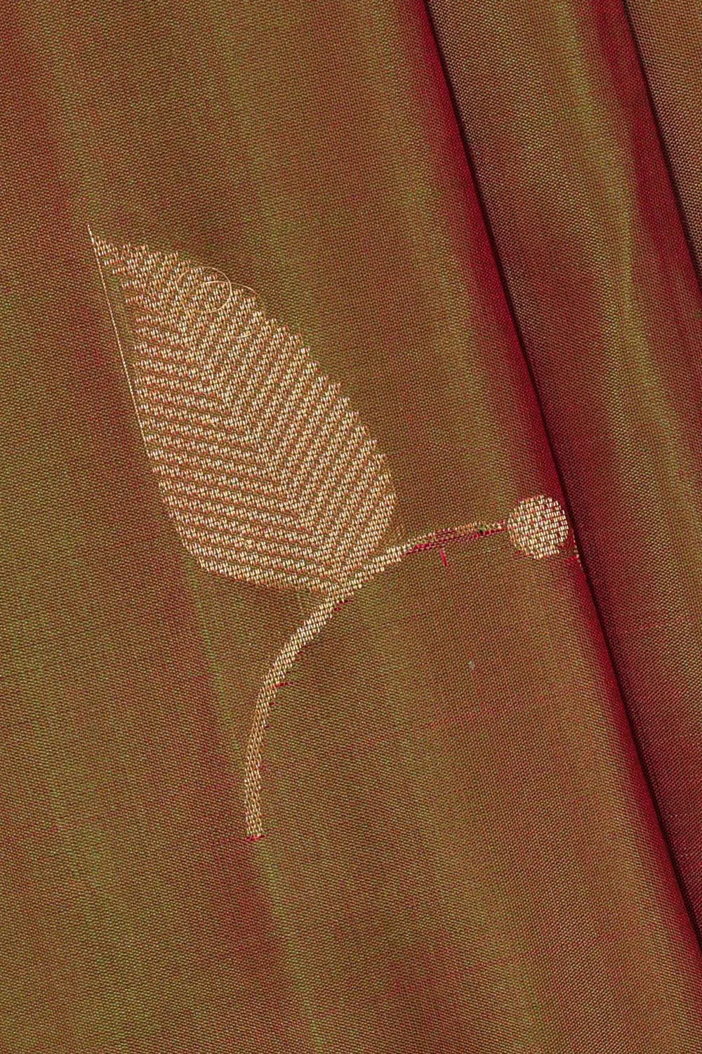 Olive Green Silk Saree