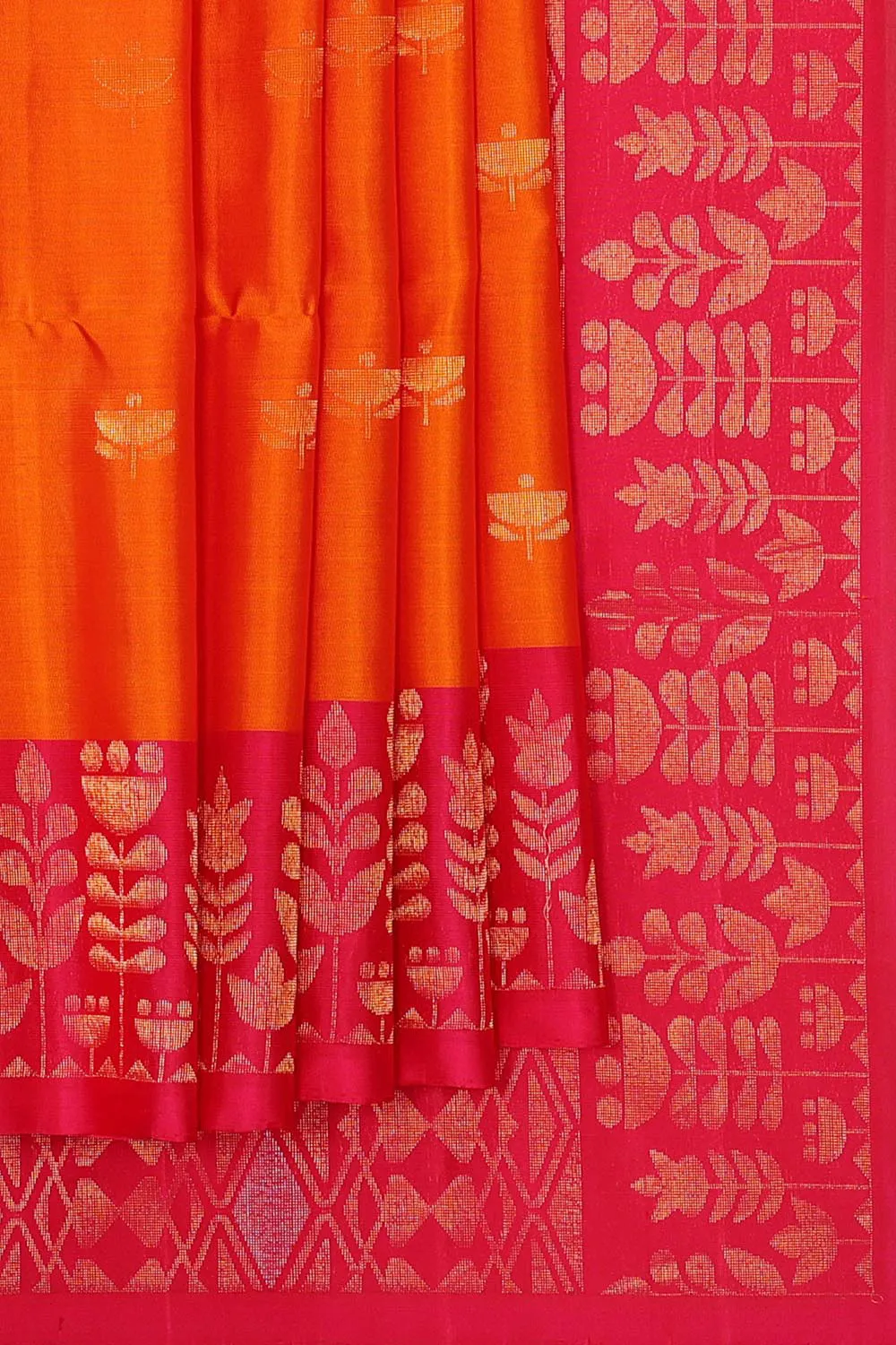 Orange Silk Saree