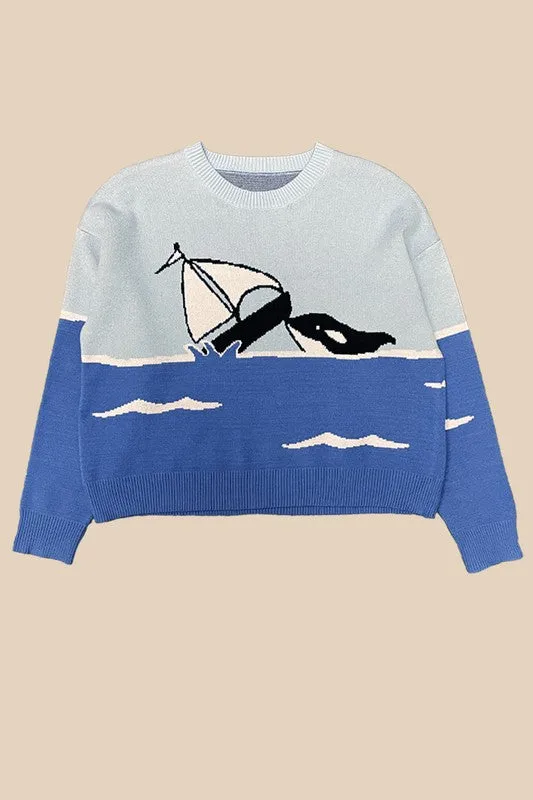 Orca knit sweater