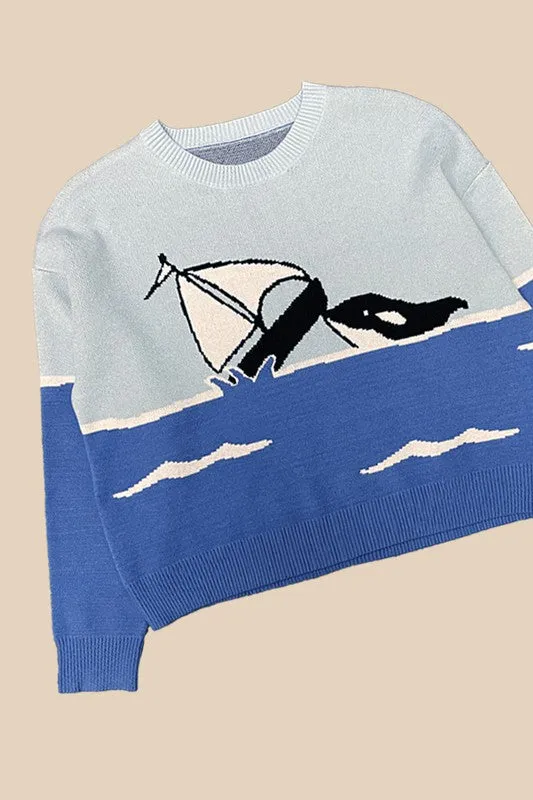 Orca knit sweater