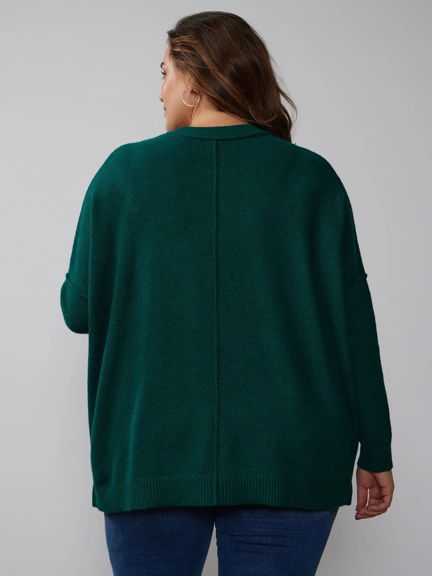 Plus Boxy Drop Shoulder Sweater