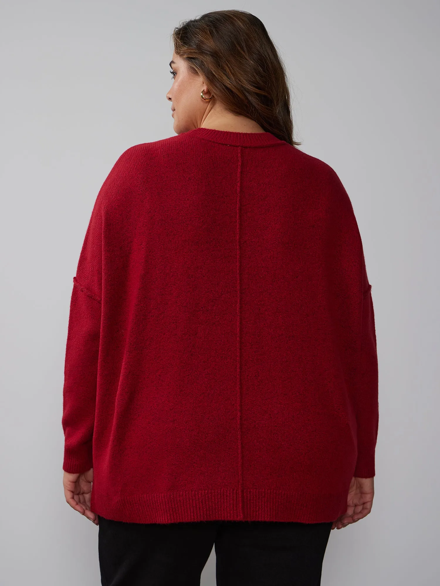 Plus Boxy Drop Shoulder Sweater