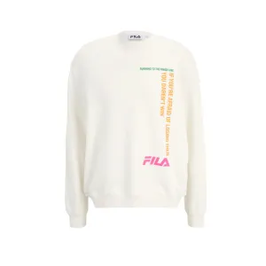 Printed Crewneck - White